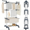 Collapsible Rolling Clothes Drying Rack