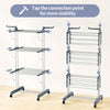 Collapsible Rolling Clothes Drying Rack