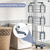 Collapsible Rolling Clothes Drying Rack
