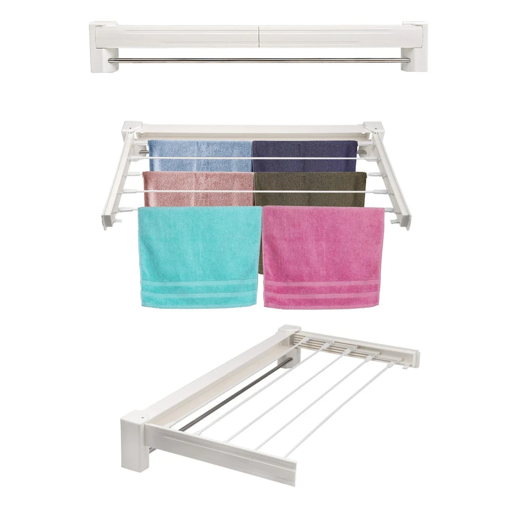 Wall Mounted Extendable Clothes Drying Rack