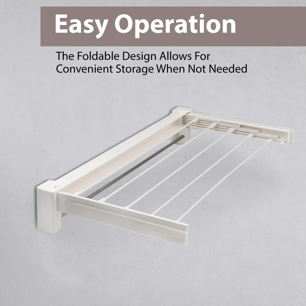 Wall Mounted Extendable Clothes Drying Rack