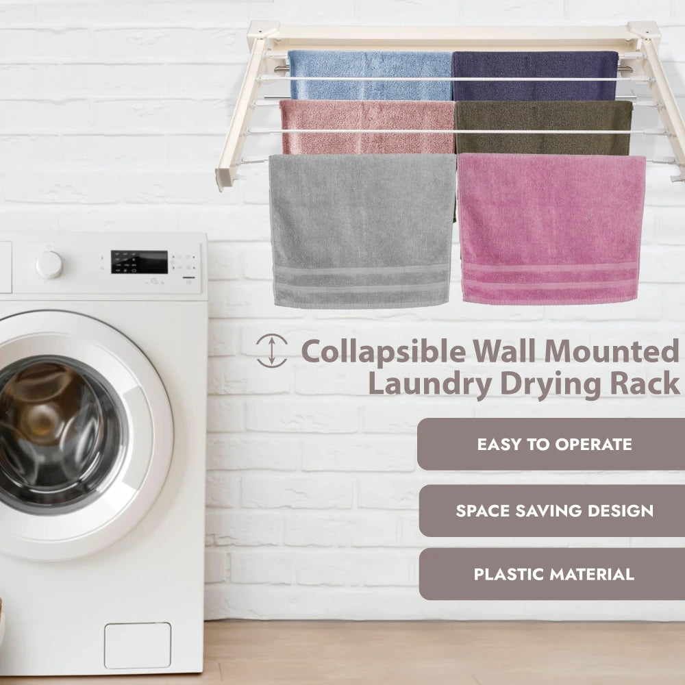 Wall Mounted Extendable Clothes Drying Rack
