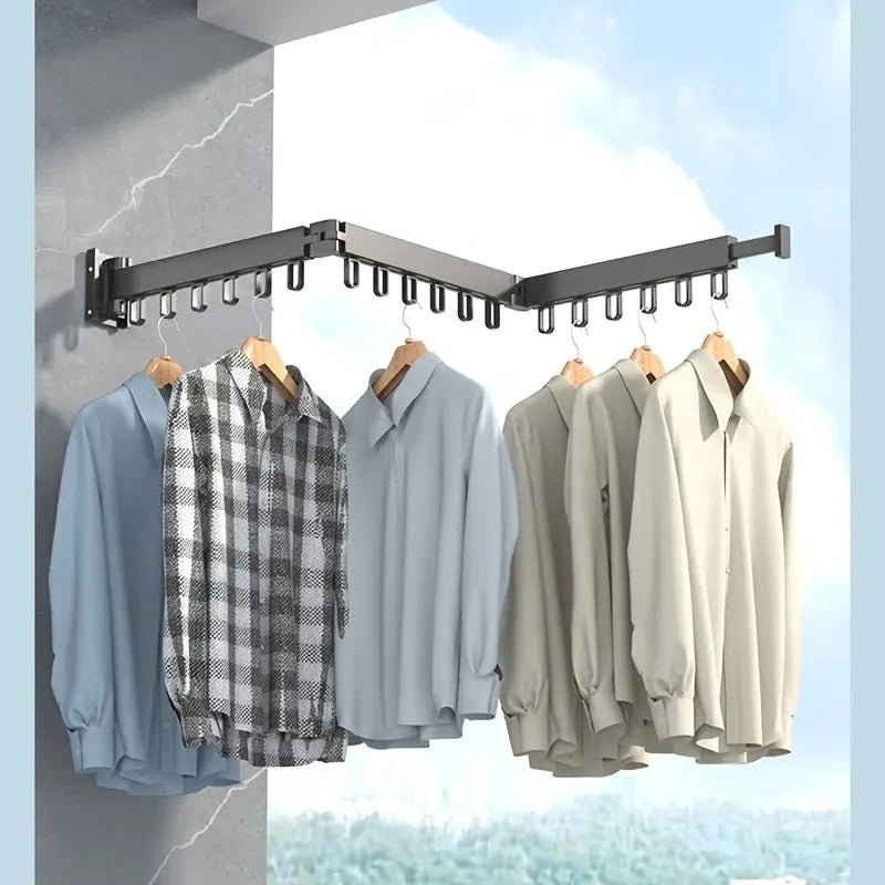 Foldable Wall Mounted Clothes Drying Rack