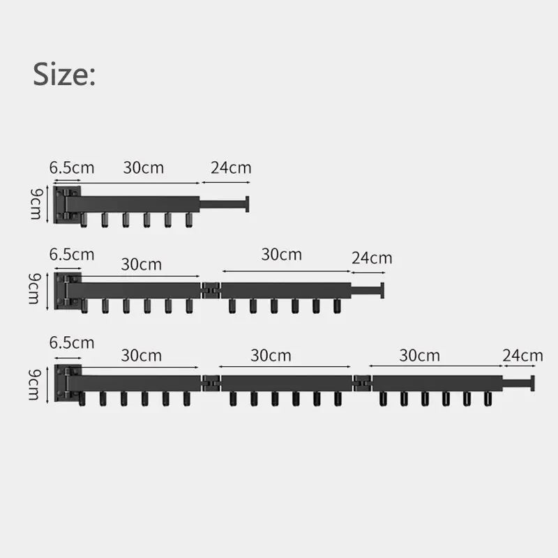 Foldable Wall Mounted Clothes Drying Rack