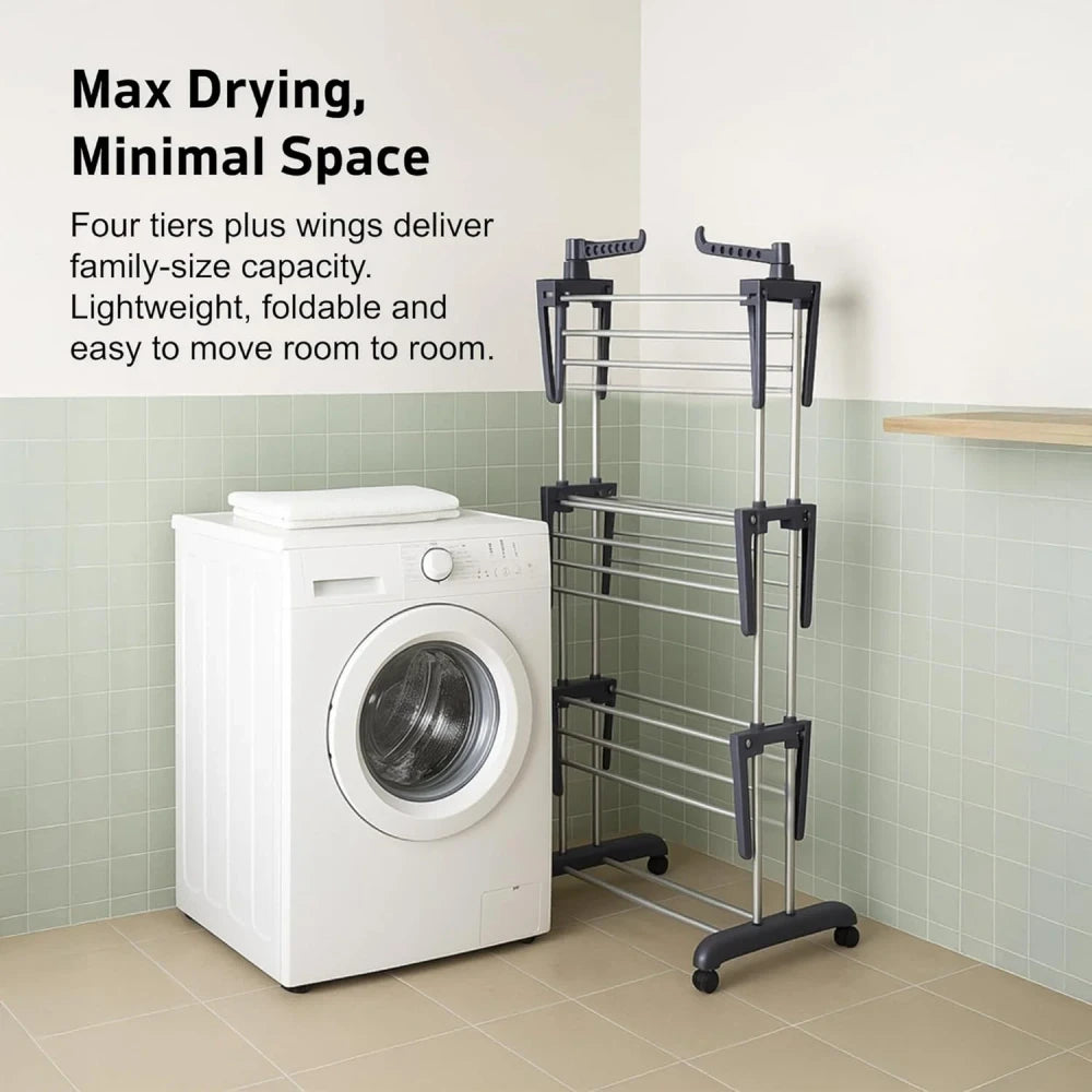 Foldable Tiered Clothes Airer