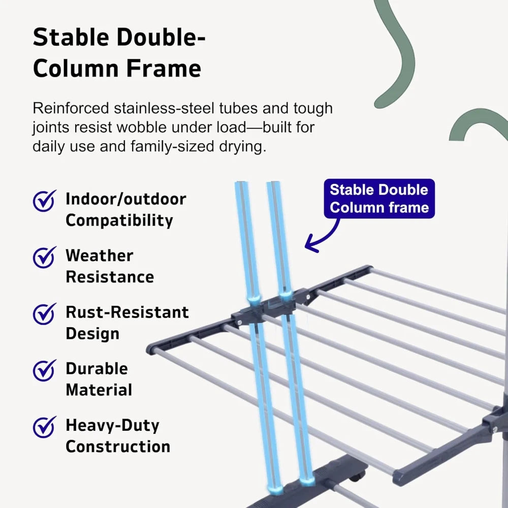 Foldable Tiered Clothes Airer
