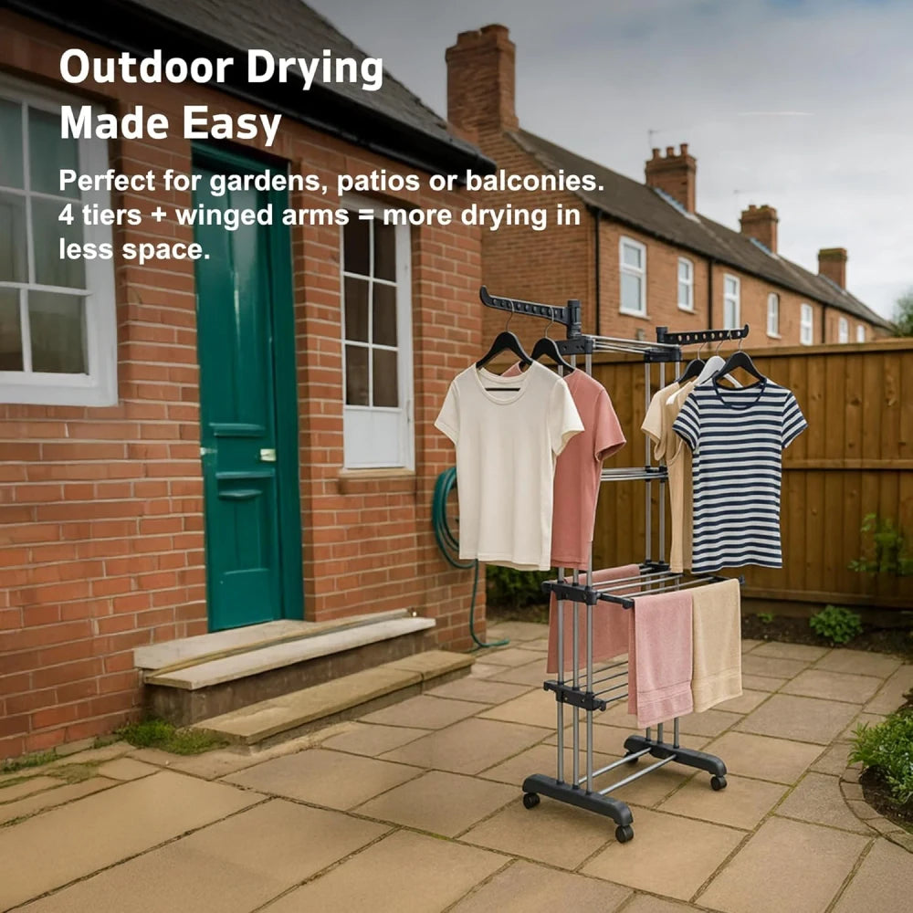 Foldable Tiered Clothes Airer