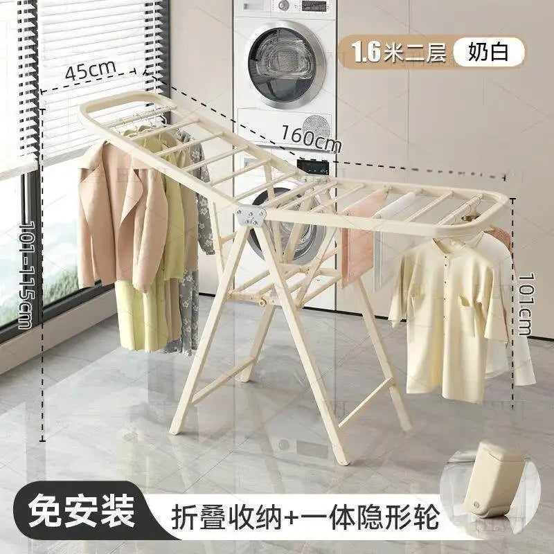 Folding Carbon Steel Clothes Drying Rack