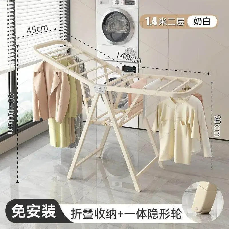 Folding Carbon Steel Clothes Drying Rack