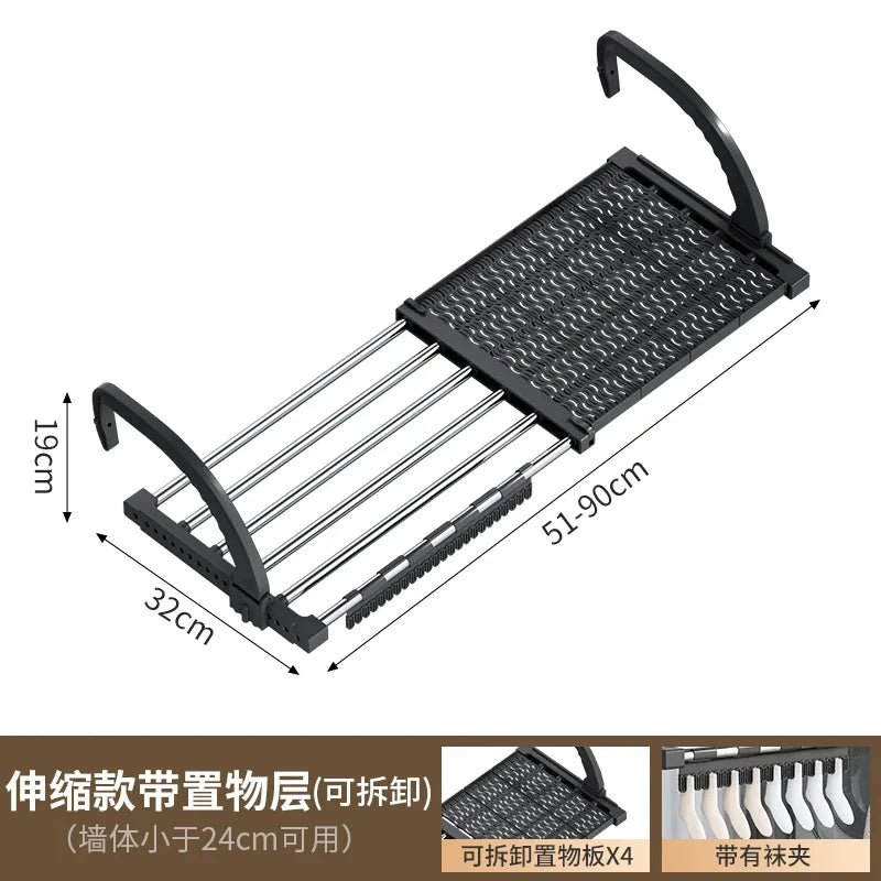 Telescopic Balcony Drying Rack
