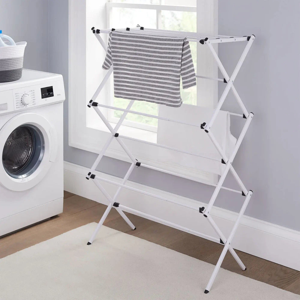 Foldable Tiered Clothes Drying Rack