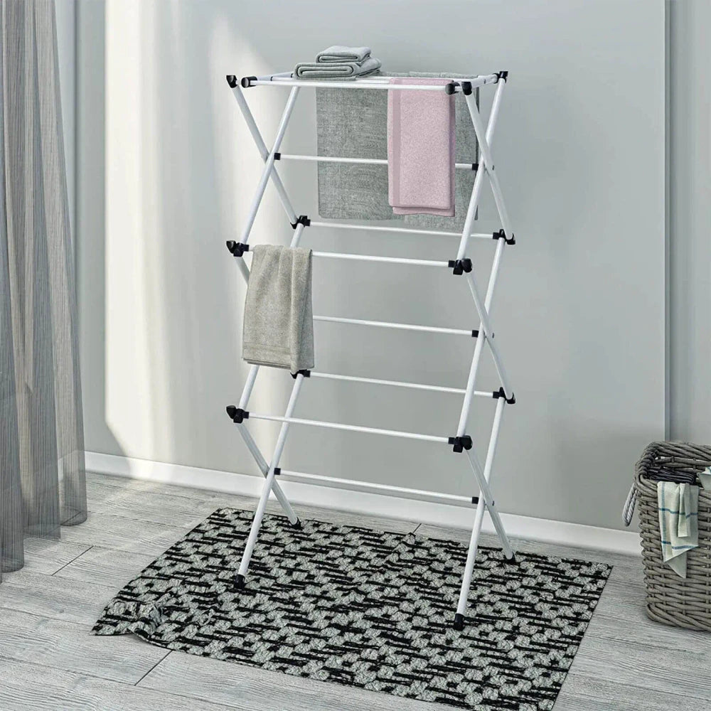 Foldable Tiered Clothes Drying Rack