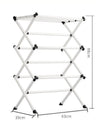 Foldable Tiered Clothes Drying Rack