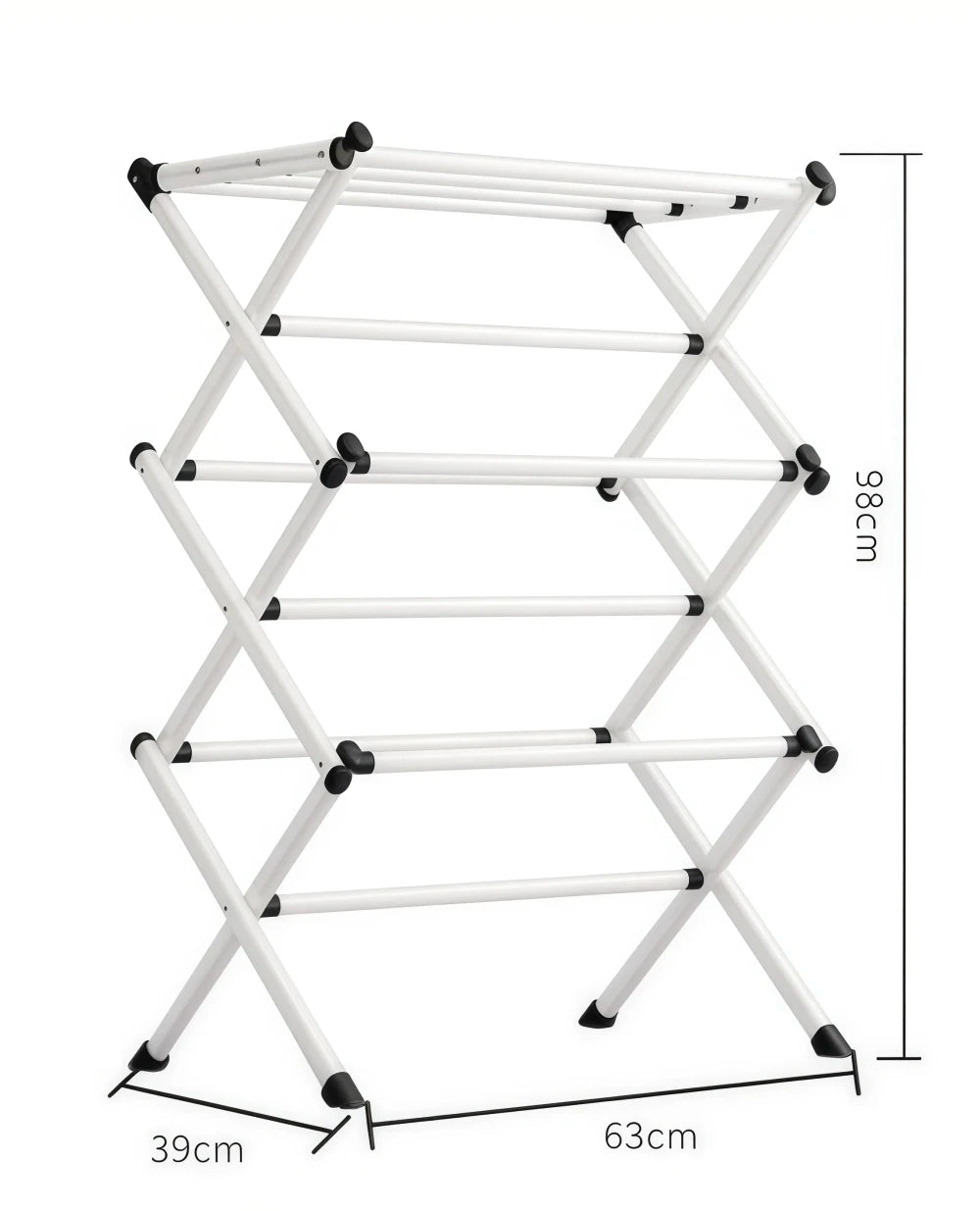 Foldable Tiered Clothes Drying Rack