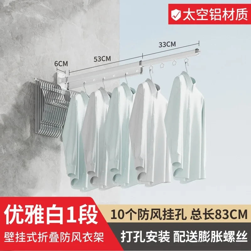 Foldable Wall Mounted Clothes Drying Rack