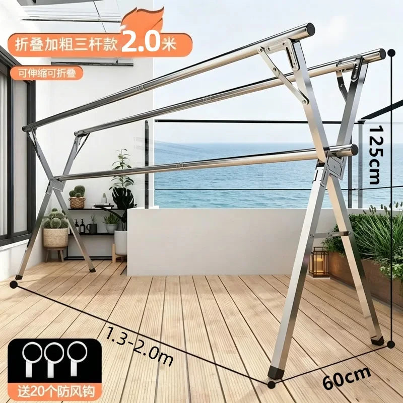 Adjustable Folding Laundry Drying Rack