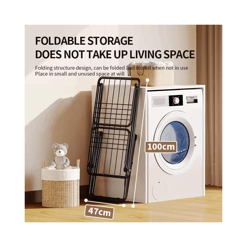 Folding Clothes Drying Rack Laundry Dryer Clothes | Drying Accessory | Metal Clothes Dryer Stand For Indoor and Outdoors