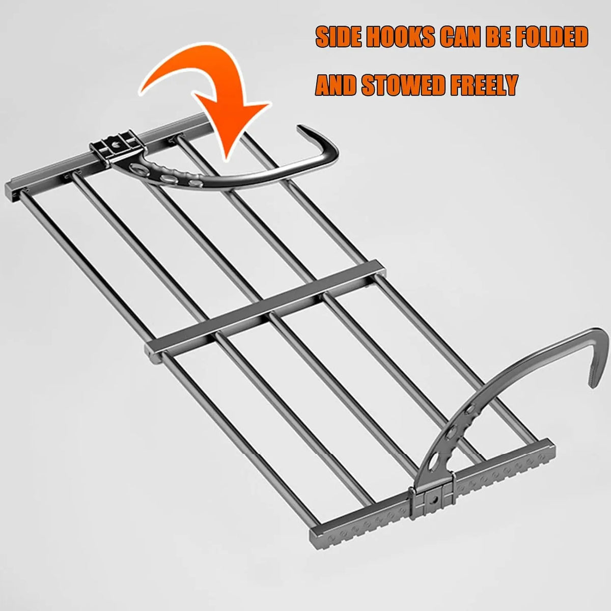 Extendable Radiator Clothes Airer Retractable Foldable Clothes Hanging Rack with Sock Clip Laundry Drying Rack for Bathroom Balc