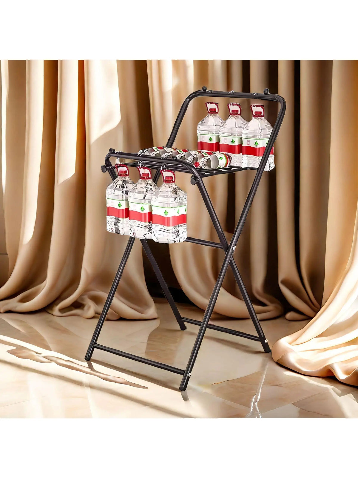 Small Portable Clothes Drying Rack Balcony Free Standing Clothes Hanger Heater Indoor Airer Compact Laundry Drying Rod