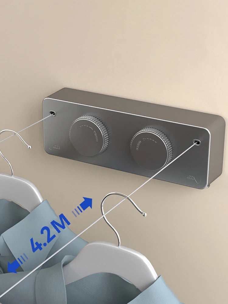Retractable Clothesline Collection Laundry Extendable Wall Clothesline Clothes Hanger Retractable Clothes Horse Drying Rack Line